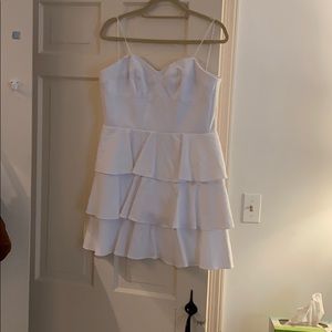 Amanda Uprichard white strapless dress